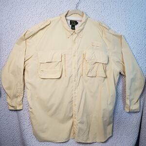 Cabelas Guidewear Fishing Shirt Men 3XLT Safari Utility Nylon Outdoor 60x35